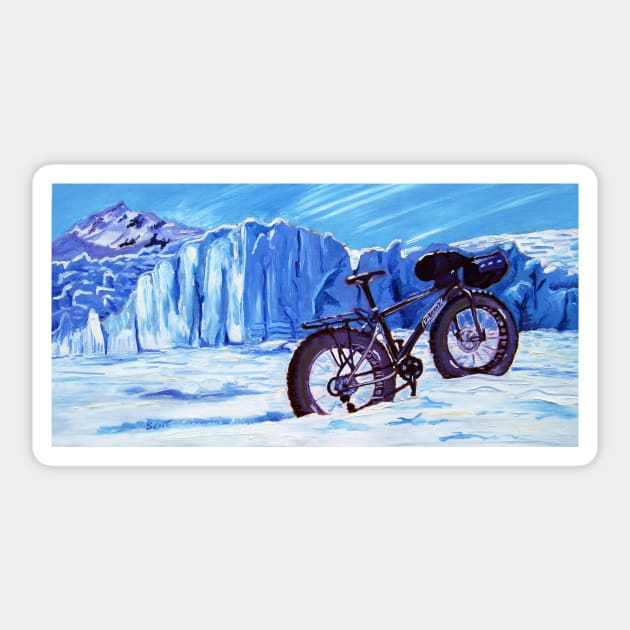 Fat Bike in Alaska Sticker by realartisbetter